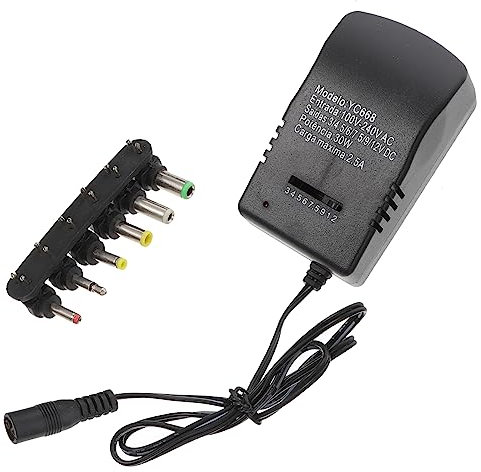 SHINEOFI Fuente De Alimentación Regulable Conmutada Cargador Ajustable para Electrodomésticos EU Segura Sin Ruido