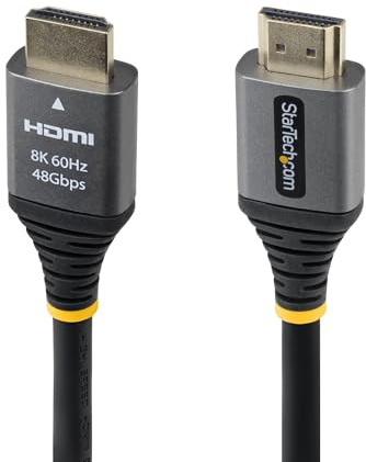 StarTech 30cm Zertifiziertes Ultra High Speed HDMI 2.1 Kabel, 8K 60Hz | HDR10+, 4K 120Hz, eARC, Dolby Vision, HDCP 2.3, 48Gbps, RoHS-konform