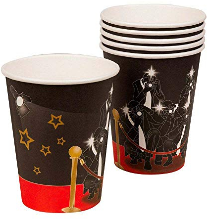 Boland - VIP Glasses Set, Black/Gold, 44161