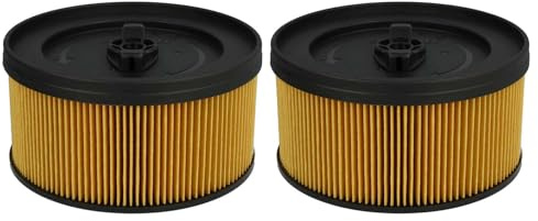 vhbw Filterset 2x Faltenfilter kompatibel mit Kärcher WD 4 | WD 4.200, WD 4.250, WD 4.290 Nass- und Trockensauger - Filter, Patronenfilter