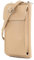 modamoda de - P06 - Sac à bandoulière femme italienne portefeuille sac pour téléphone portable en cuir, Couleur:beige