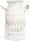 Milchkanne Farmers Market weiß Shabby chic Dekokanne Coastal Farmhouse Hamptons