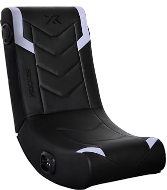 X-Rocker 5110301 Eclipse Floor Rocker 2.0 BT, Plastique, Noir/argenté, 31 x 16,5 x 27,5