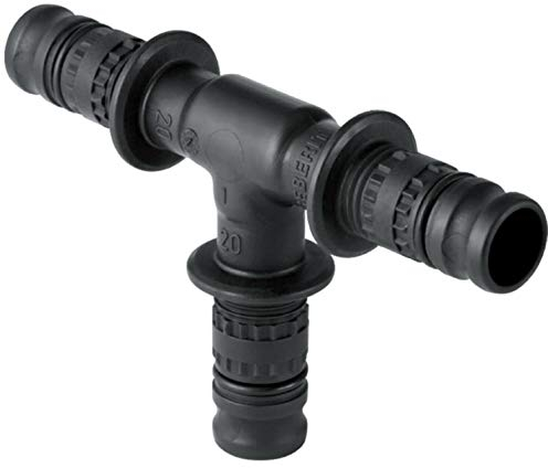 Geberit Mepla Fitting Winkel Muffe Übergang T-Stück Verschraubung Reduktion Kupplung (T-Stück, 26 mm)