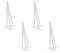 Pied Meuble Scandinave 4pcs Pieds Epingle DIY Pieds pour Table Pied de Chaise avec 20 Vis + 4 Protège Pieds