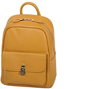 KATANA Rucksack aus weichem Rindsleder 89706, goldfarben, one size, Schulranzen