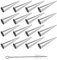 XLKJ 16pcs Moule Cornet Croissant, Moules Crème à Pâtisserie en Acier Inoxydable, pour Feuilletés, Gâteau, Crème Glacé