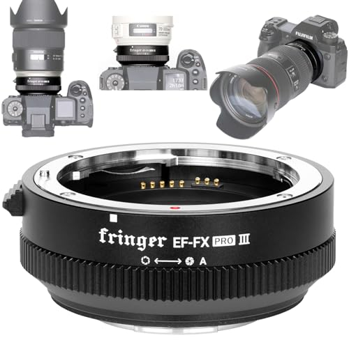 Fringer EF-FX Pro III Adapter für Autofokus für EOS Tamron Sigma Objektiv für spiegellose FX Kameras X-T3 XH1 X-E3 XT20 X-Pro2 X-T2 X-T4 X-A X-E1 X-M1 XT1 X-T30. (EF-FX Pro III)