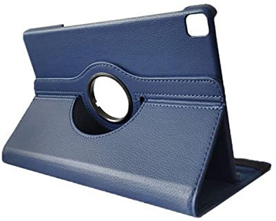 INSOLKIDON Compatible con Huawei Honor Pad X8 10.1 Inch Tablet Funda Protectora de Cuero Bumper Protección Carcasa con Soporte Función, Auto-Sueño/Activación Funda Plegable (Azul Marino)