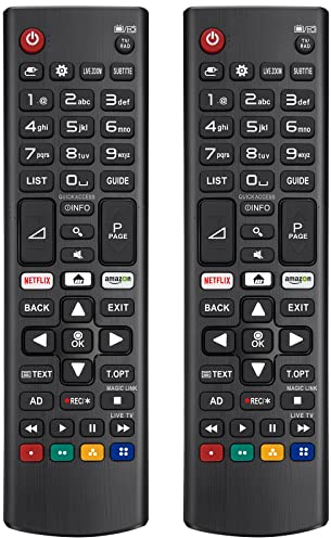 (Pack de 2) Mando A Distancia-Universal para LG-Smart-TV LCD OLED QNED Nanocell 4K UHD Ultra HD, Compatible con Todos los Mandos de TV LG… B0BXX9ZZ21