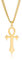 LIKGREAT Ankh Halskette Antike Ägyptische Kreuz Anhänger Halsketten Ägypten Ankh Corss Charm Glück Amulett Schutz Edelstahl Schmuck für Männer Frauen (g)