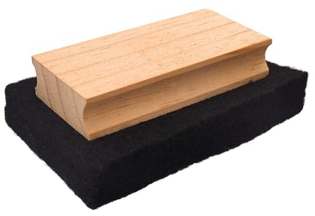 RAYLU PAPER - Chalkboard Eraser, 100% Natural Wooden Eraser and High-Quality Felt, Suitable for School, College and University