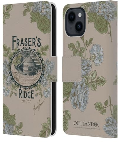 Head Case Designs Officially Licensed Outlander Fraser's Ridge Composed Graphics Leather Wallet Case Compatible With Apple iPhone 15