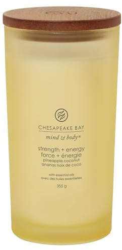 YANKEE CANDLE Strength & Energy Duftkerze Ananas und Kokosnuss, 355 g