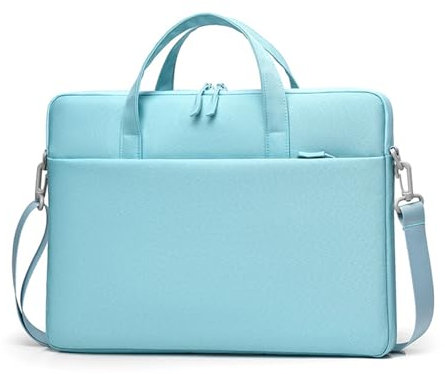ENEN Laptoptasche 15.6 Zoll, Laptop-Tasche mit Airbag, Business für Damen und Herren (Aqua)