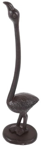 DRESSOOS Porte-Serviettes Papier Flamant Fonte Support Autoportant Décoratif pour Cuisine Et Salle De Bain Design Moderne Et Robuste pour Usage Quotidien