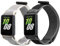kwmobile 2X Sportarmband kompatibel mit Samsung Galaxy Fit 3 Armband - Sport Ersatzarmband Set aus Nylon für Fitnesstracker - Schwarz Dunkelgrau Grün