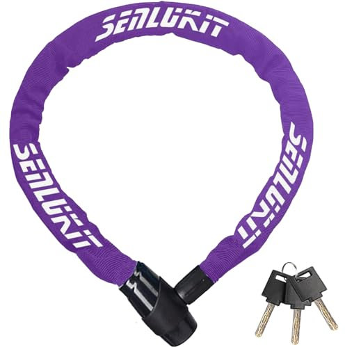 SenluKit High Security Bicycle Lock - Level 5 Anti-Theft Lock with Key