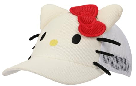 Hello Kitty Big Face Damen White Trucker Hat