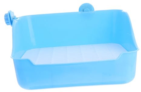 BESPORTBLE Pot Apprentissage Propreté pour Petits Animaux Hamster Gerbille Lapin Chinchilla Furet Cochon Bleu Facile à Utiliser Et Pratique