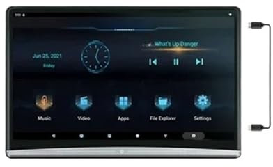 WESLNN 13.3 Inch 10 Car TV Headrest Monitor 1080P Headset Tablet Touch Screen Bluetooth/HDMI In+Out/FM/Mirror Link Video Player(1 pcs 4G-64G)