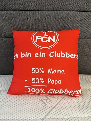 Generisch Kopfkissen Cluberer 40x40 cm 1.FCN Nürnberg
