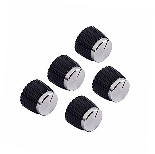 Toyvian 5pezzi Manopole Potenziometro Chitarra in Plastica Per Effetto Amplificatore Controllo Compatibili Potenziometri Concentrici e Split Shaft