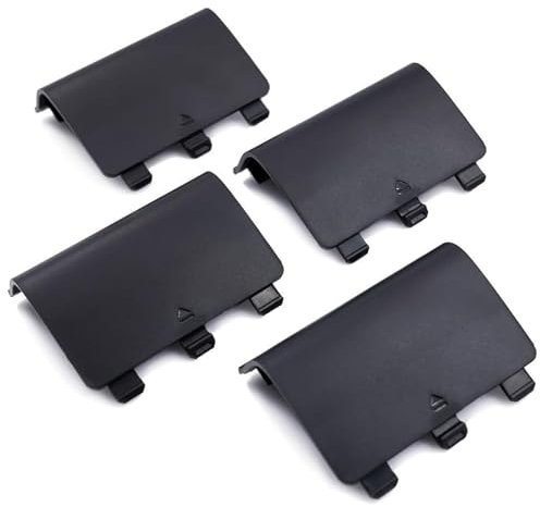 4Pack Replacement Battery Back Cover for Xbox One, Battery Cover Door for Xbox One, S Controller, Repair Shell Cover Part for Xbox Wireless Controller.