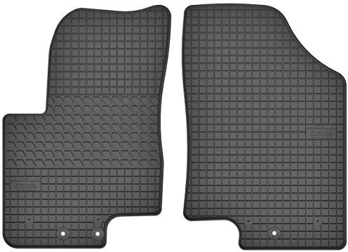 Maßgefertigte Auto Gummimatten, kompatibel mit KIA Venga von 2010 bis 2018-2 teilige Gummifußmatten Set, Geruchlos & Abriebfest, Hochwertige Fußmatte Auto Accessoires