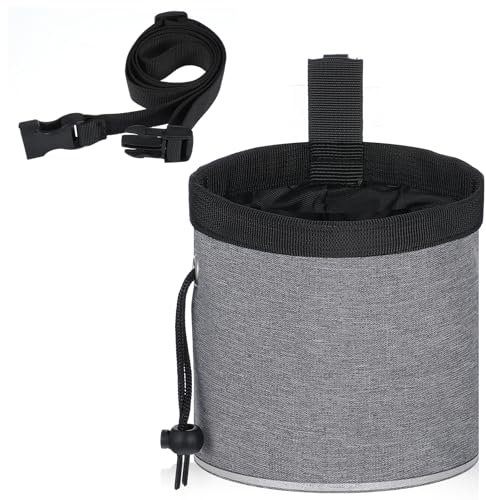 Yuanchu Leckerlitasche für Hunde, Hundetraining Futterbeutel Hundesnackbeutel mit Verstellbarer Bund Multifunktionale Futtertasche mit Kotbeutelspender Leckerlibeutel für Haustier Gassigehen Hundetrai