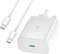 For Samsung 45W Super USB C Fast Charger 2.0,USB Type C Cable and Plug Charge for Galaxy S25/S24 Ultra/S24+/S23 Ultra/S23+/S22 Ultra/S22+/S20 Ultra/A16/A15/A25/A34/A35/A54/A55/M55/C55/F55/Tab S9 S8