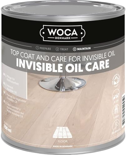 Woca Invisible Öl Pflege - Holzbodenpflege gegn Abnutzung und Kratzer 0,75 Liter