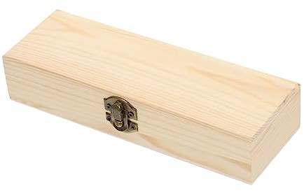 Gadpiparty Selbstgemacht Holz Stiftehalterbox Kompakt Lackiert Stifteaufbewahrung für Schule Büro Schreibwaren Organizer