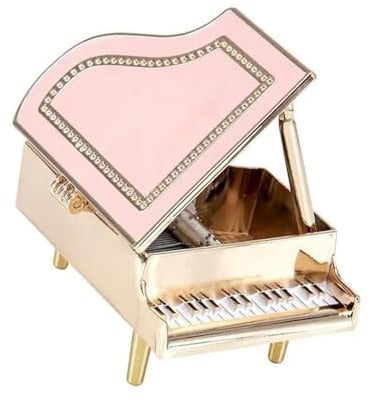 Mini-Klavier-Legierung Musikinstrument-Ornamente (Rosa)