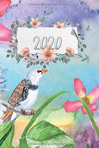 2020 Wochenplaner: Terminplaner | Wochenkalender | Monatskalender für 2020 im praktischen Taschenformat und tollen Vintage Garten Motiv