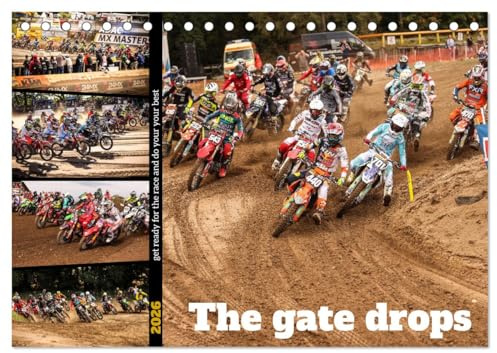 The gate drops - get ready for the race and do your your best (Tischkalender 2026 DIN A5 quer), CALVENDO Monatskalender: Wahnsinnig spannende Motorsport-Aufnahmen (CALVENDO Sport)