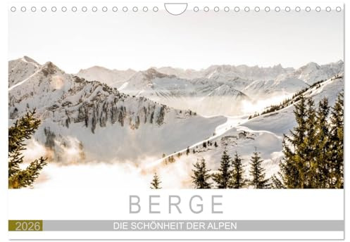 Berge - Die Schönheit der Alpen (Wandkalender 2026 DIN A4 quer), CALVENDO Monatskalender: Eine Reise durch die Bergwelt (CALVENDO Natur)