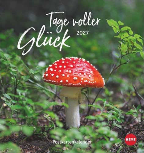 Tage voller Glück Postkartenkalender 2027: Kalender mit Postkarten zum Sammeln oder Verschicken. Inspirierende Fotos mit Sprüchen. Fotokalender zum Aufstellen oder Aufhängen.