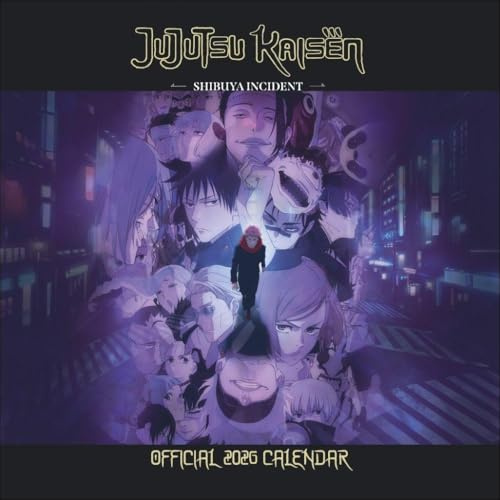 Jujutsu Kaisen Broschurkalender 2026: Perfekt für Fans der preisgekrönten Shonen-Anime-Serie über Yuji Itadori & seine Freunde. Manga-Kalender mit 12 rasanten Actionszenen (ABBFH74)