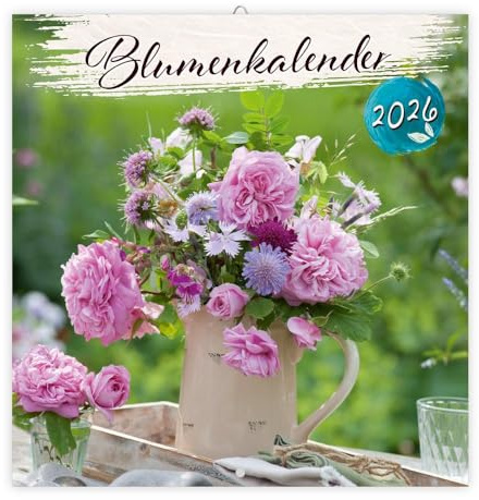 TRÖTSCH - Broschürenkalender Blumenkalender 2026: Wandplaner