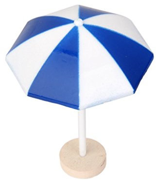 Strand Mini Regenschirm Landschaft Bonsai Puppenhaus Craft Decor Blau