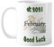 Elegante Orchidee Februar Design Muster Good Luck 2021 Tasse, Keramik, Kaffee, Porzellan, Geschirr