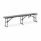 Royal Catering RC-FB_2 Bierbank 1830 x 300 x 430 mm 300 kg drinnen/draußen Schwarz Gartenbank Kunststoff Klappbank