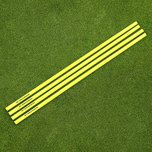 FORZA Hurdle/Agility Poles & Clips - Adjustable Hurdle Extension Kit | Speed & Agility Training Equipment for Outdoor Sports & Fitness (Hurdle Poles (4 Pack))