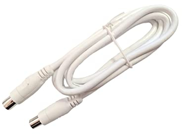 vidoelettronica Cavo Coassiale 75 ohm 1,5-3-5-10 metri cablato per antenna tv satellite digitale connettore maschio femmina da 9.5mm (5 METRI)