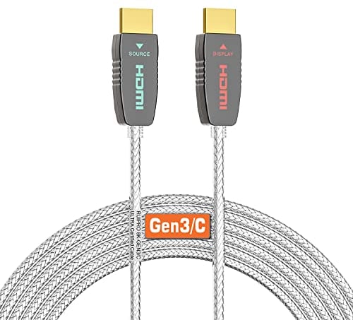 RUIPRO 8K zertifiziertes HDMI 2.1 Glasfaserkabel 7.6M, Ultra High Speed 48 Gbit/s, 8K@60Hz, 4K@120Hz, Dynamic HDR, eARC, Dolby, HDCP 2.2/2.3, kompatibel mit PS5, Xbox, TV, Beamer, AVR