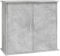 vidaXL Aquariumständer, Aquarium Unterschrank mit viel Stauraum, Aquarium Tisch mit Stabiler Oberplatte, Aquariumschrank Aquarium Halter, Betongrau Holzwerkstoff