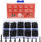 qxayxa Tornillos Autorroscantes, 520 Piezas Tornillos de Torx, Tornillos de Madera Cabeza Redonda, Tornillos de Cabeza Plana Negra para Madera Plástico Metal, M2/M2.3/M2.6/M3