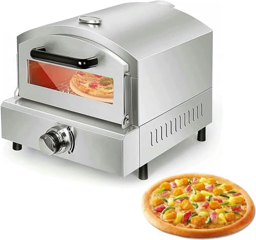 GFXYQPDNV Table Top Pizza Stove, Indoor Pizza Electric Oven, Stainless Steel Pizza Commercial Kitchen With Timer In Home Restaurant