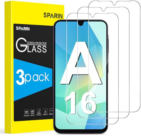 SPARIN 3 Stück Panzer Schutz Glas für Samsung Galaxy A17 5G, Galaxy A16 5G, Härte Glas für Samsung A16/A17, 4G/5G, Kratzfest, HD Klar